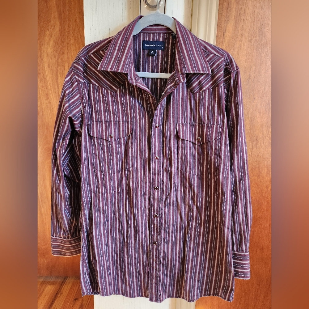 Panhandle Slim Mens Western Style Snap button shirt